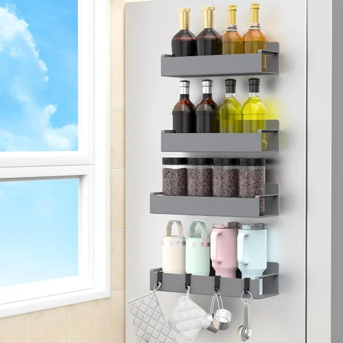 Vista 25 de HuggieGems Soporte Magnético para Botella de Agua para Refrigerador, Organizador de Portavasos para Stanley y Tumbler para Cocina, Paquete de 6
