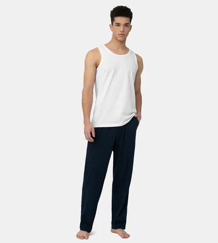 Vista 2 de LAPASA Camiseta sin mangas 100% algodón para hombre, ultra suave, sin mangas, cuello redondo, transpirable, camisetas básicas sólidas, chaleco de 4