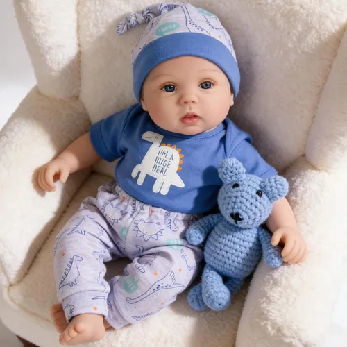 Vista 10 de Milidool Muñecas bebé realistas renacidas para niñas - Muñeca de recién nacida realista de 18 pulgadas, lindo regalo para niños de 3 años