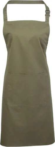 Vista 8 de Premier - Delantal con bolsillo para mujer, color blanco