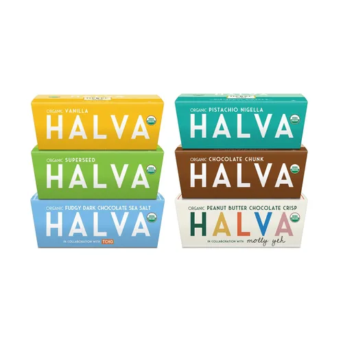 Vista 16 de HEBEL & CO Paquete de 3 trozos de chocolate Halva Certificado USDA orgánico, sin gluten, Kosher y vegano, 8 onzas cada uno