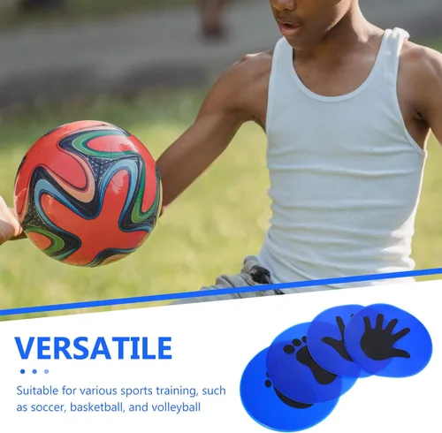 Vista 9 de Baluue 2 pares de marcadores de entrenamiento de fútbol, marcadores puntuales, fútbol, baloncesto, deportes, velocidad, agilidad, entrenamiento
