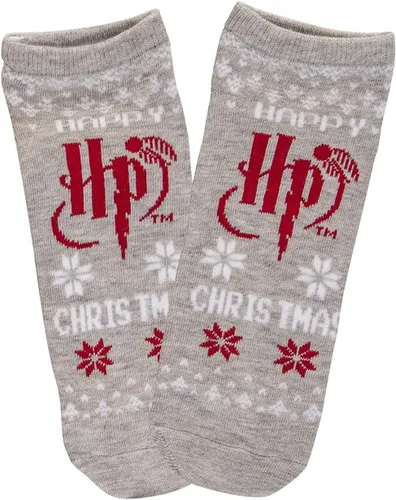 Vista 3 de Harry Potter Hedwig Holiday Theme - Calcetines de tobillo de corte bajo, unisex, paquete de 5