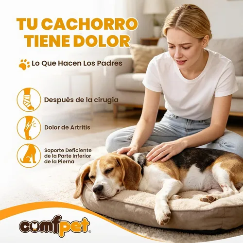 Vista 2 de Soporte de corvejón grande para perro (40-90 libras), soporte de pata trasera de alta resistencia para labrador, pastor alemán, golden retriever