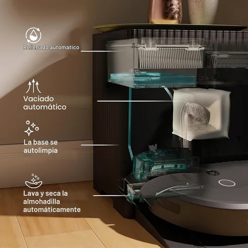 Vista 2 de iRobot Roomba Combo 10 Max Robot Aspirador y Trapeador + Base AutoWash