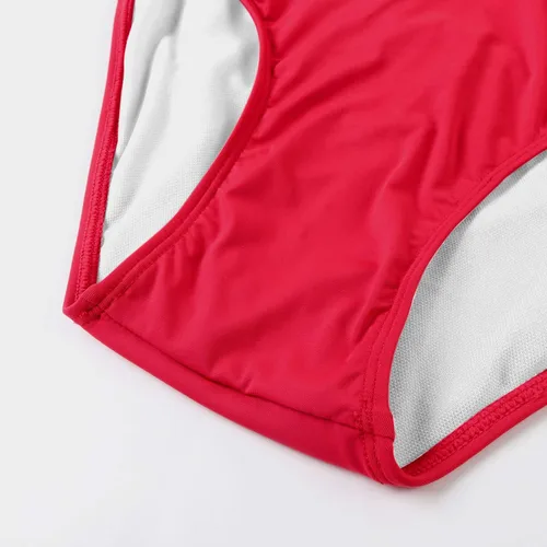 Vista 70 de RXRXCOCO - Traje de baño fruncido de una pieza, con cuello en V, para mujer, con control de abdomen y cuello halter