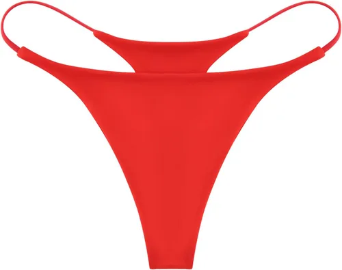 Vista 5 de ETAOLINE Tanga de bikini para mujer con parte inferior atrevida sólida G String Bragas