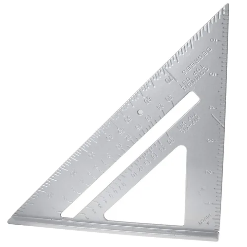 Vista 3 de TAODAN 7 pulgadas de aluminio Rafter ángulo cuadrado marco medición carpintero herramienta de diseño
