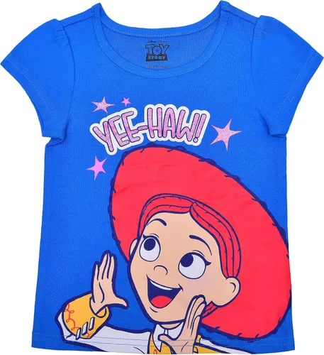 Vista 2 de Disney Toy Story Girls T-Shirt, Zip Up Hoodie and Leggings Set for Toddler and Little Kids BluePinkPurple