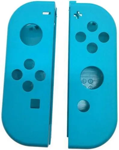 Vista 3 de Carcasa de repuesto DIY con marco medio para Nintendo Switch NS Joy-con placa de cubierta de consola azul