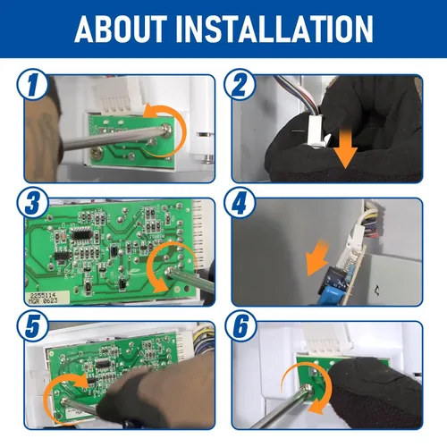 Vista 5 de 4389102 W10757851 Kit de tablero de control del sensor de la máquina de hielo del refrigerador