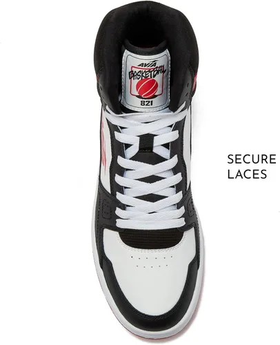 Vista 4 de Avia 821 - Tenis altos para hombre, para interiores o exteriores, zapatos de baloncesto para hombre, tallas 7 a 16, zapatos retro de caña alta
