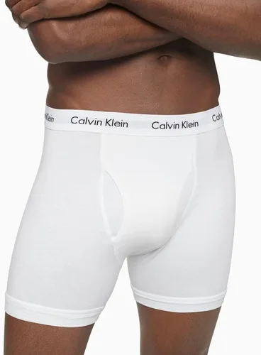 Vista 3 de Calvin Klein - Ropa interior de algodón elástico tipo bóxer brief para hombre, paquete de 3