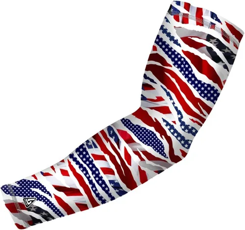 Vista 31 de B-Driven Sports Sleeve Pro-Fit - Manga Patriótica - Estados Unidos, Cuba, México, Israel, Canadá, Venezuela, Rep. Dominicana - Individual