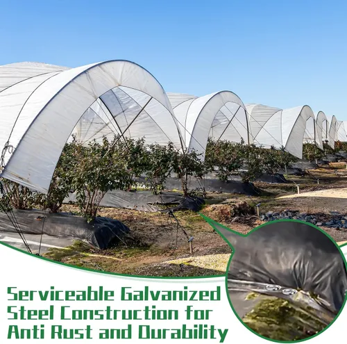 Vista 6 de Therwen 100 pines circulares para paisaje, grapas de jardín a granel, estacas galvanizadas, resistentes, pasadores de paisaje para paisajismo