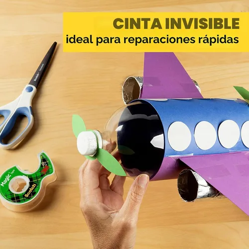 Vista 8 de Scotch Magic Tape, Dispensador recargable, 3/4" x 300", paquete de 3
