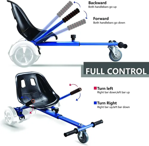 Vista 5 de Accesorio de asiento para aeropatineta, para aeropatinetas de 6.5 pulgadas, 8 pulgadas, 10 pulgadas, carrito de hover para niños y adultos