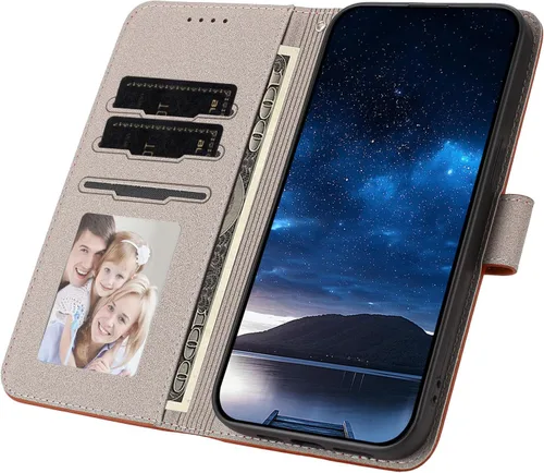 Vista 6 de Funda compatible con Sony Xperia 1 VI Cierre Magnético Billetera Ranura Tarjeta Flip Kickstand Case Negro