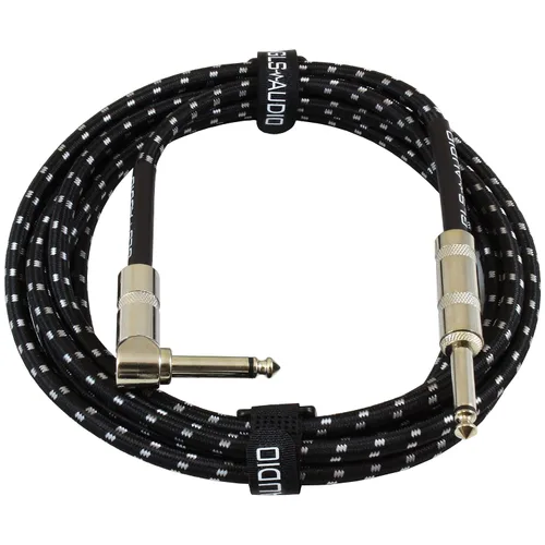 Vista 11 de GLS Audio Cable de instrumento – Cable de amplificador para bajo y guitarra eléctrica – Cable recto a recto para instrumentos de 1/4 de pulgada