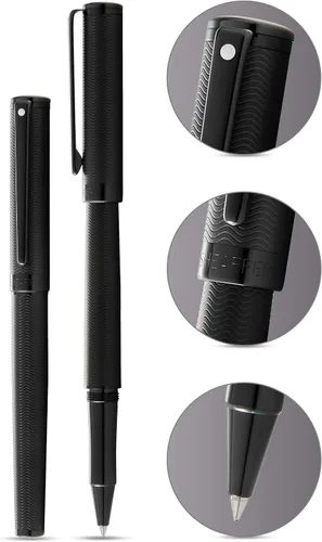 Vista 2 de Sheaffer Intensidad grabada negro mate PVD con detalles negros pulidos