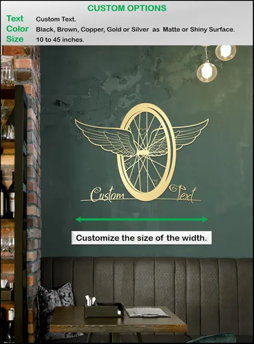 Vista 3 de Arte y decoración de pared de bicicleta de metal personalizada, regalo de metal personalizado para bicicleta, regalo para amantes del ciclismo