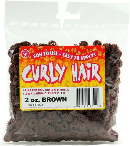 Vista 17 de Hygloss Cabello Rizado de Muñeca de 16 oz para Manualidades Surtido - Cabello Sintético Premium para Hacer Muñecas, Marionetas y Proyectos de Artes