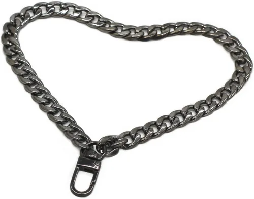 Vista 5 de WEICHUAN Cadena plana de hierro DIY de 8" - Correa de muñeca Cadena de muñeca Correas de bolso Cadenas de bolso Accesorios (Bronce) Correa