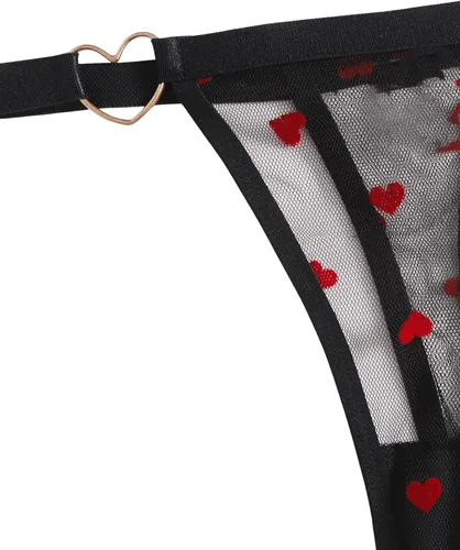 Vista 5 de SweatyRocks Conjunto de lencería de 2 piezas para mujer con lazo sujetador y bragas florales