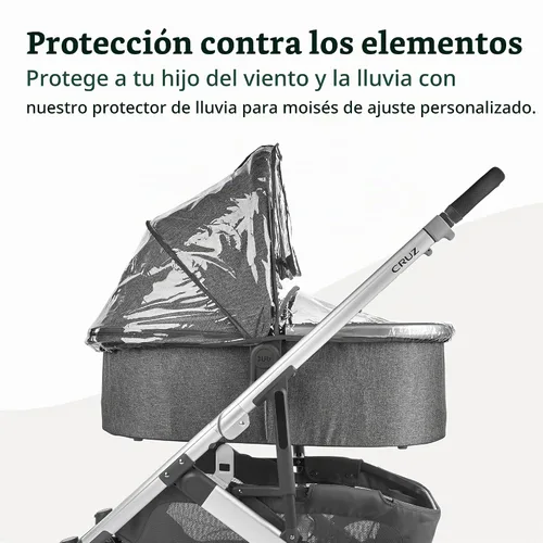 Vista 2 de UPPAbaby Protector de lluvia para moisés, transparente