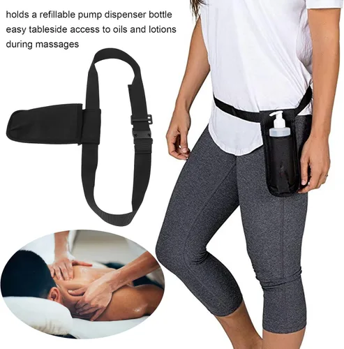 Vista 2 de Funda para botella de masaje, funda para botella de masaje simple, longitud ajustable, portátil, para masajistas, perfumistas