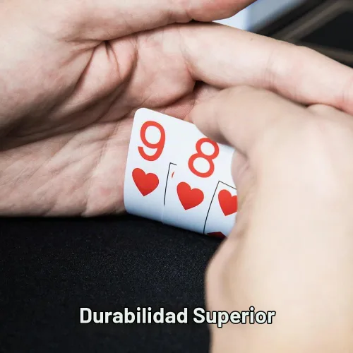 Vista 2 de SLOWPLAY Naipes 100% de plástico, Gen 2, 2 mazos (rojo/azul)