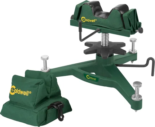 Vista 5 de Caldwell The Rock Front Shooting Rest with Adjustable Elevation, Recoil Reducing, Interchangeable Feet, for Range, Hunting, Shooting, and Outdoors