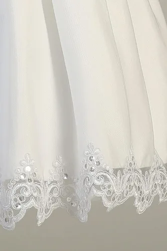 Vista 3 de Vestidos de Primera Comunión para Niñas 7-16 Vestido de Primera Comunión Blanco Vestidos de Primera Comunión para Niñas Talla Grande