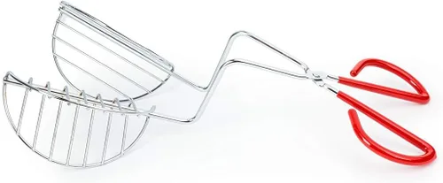Vista 2 de Fox Run Marcas Molde de taco de acero cromado para freír, 4.5 "x 3.25" x 13" Soporte para taco