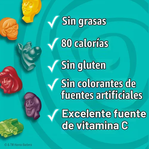 Vista 6 de Scooby-Doo Snacks con sabor a frutas, sin gluten, aperitivos para niños, 10 unidades, 8 onzas (paquete de 8)