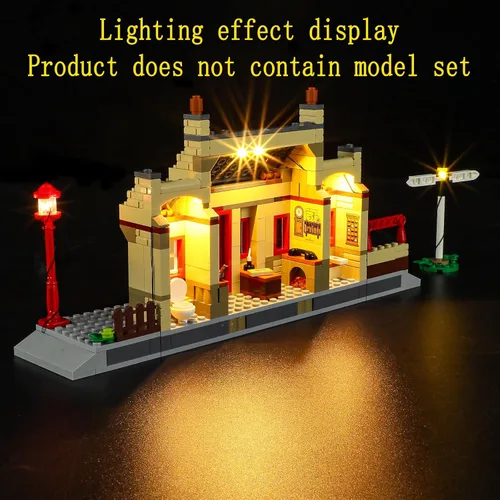 Vista 8 de GEAMENT Kit de luces LED compatible con LEGO Hogwarts Express Train Set con estación Hogsmeade – para 76423 (juego de modelos no incluido)