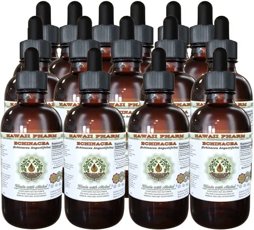 Vista 5 de Hawaii Pharm Extracto líquido sin alcohol de equinácea, equinácea (Echinacea Angustifolia) Suplemento herbario natural de glicerita de raíz seca, 2