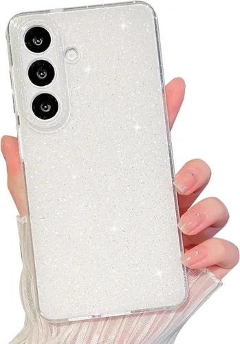 Vista 17 de MINSCOSE Funda compatible con Samsung Galaxy A14 5G, bonita funda delgada con purpurina fina, a prueba de golpes, de TPU para mujeres y niñas