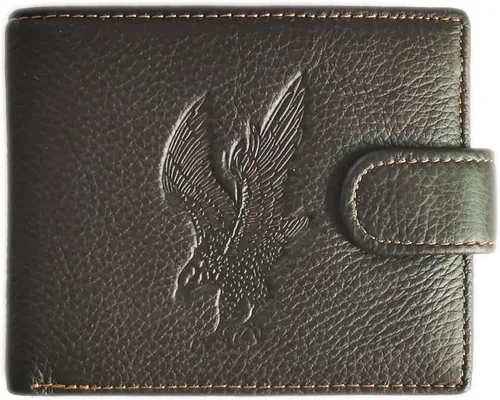 Vista 137 de Hombres Cool Eagle Wolf Caballo Totem Cuero Vaca Vertical Cartera Cremallera Multi-tarjeta Titular, Tótem de caballo, Minimalista