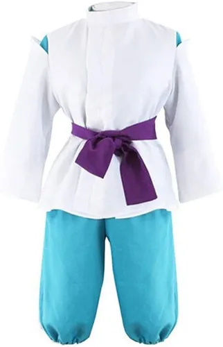 Vista 7 de WOTOGOLD Traje de kimono de anime para cosplay para hombres y mujeres Rosa