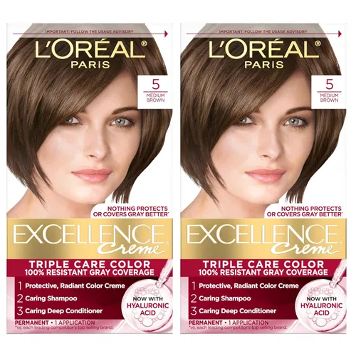 Vista 16 de L'Oreal Paris Excellence Crème Tinte Permanente para el Cabello, Color de Cabello de Triple Cuidado con Complejo Pro-Keratina para una Cobertura