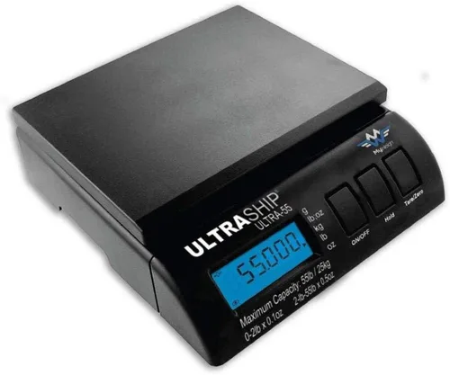Vista 2 de UltraShip - Báscula digital para envío postal y cocina (55 lb)