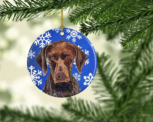 Vista 289 de Caroline's Treasures Cavalier Spaniel - Adorno de cerámica para colgar en el árbol de Navidad, para el hogar, Navidad, fiestas, regalo, 3 pulgadas