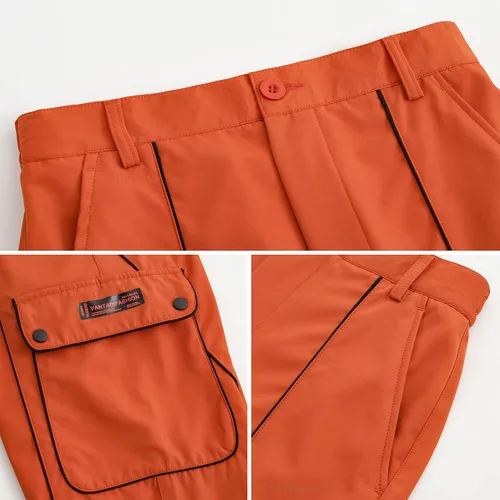 Vista 9 de XYXIONGMAO Streetwear Hip Hop Cargo Joggers Pantalones para Hombres Casual Pantalones Sueltos Multi-Bolsillo Deportes al aire libre Harén Monos