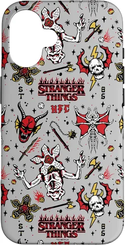 Vista 32 de Stranger Things Demogorgon Hellfire Club - Funda con patrón para iPhone 17