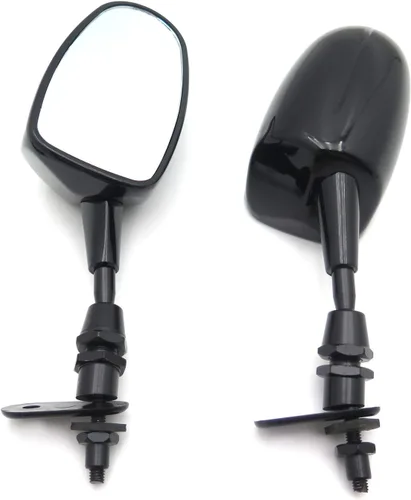 Vista 4 de Mini espejo de carreras para motocicleta KAWASAK Ninja 500 Zzr600 636 Zx6Rr Zx750 Zx7R Zx9R Negro