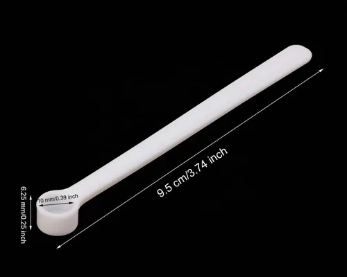 Vista 2 de Micro cucharaditas de Penta Angel 12 cucharas medidoras pequeñas, mini cucharas de plástico, herramientas de medición para cosméticos, medicamentos