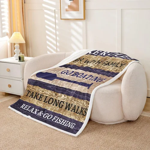 Vista 18 de Erosebridal Manta náutica de ancla, forro polar con brújula oceánica de 40 x 50 pulgadas para niños, niñas, adolescentes, adultos, decoración