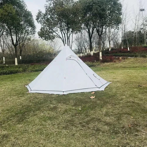 Vista 2 de Tienda de senderismo ultraligera impermeable de la pirámide de Tipi que acampa