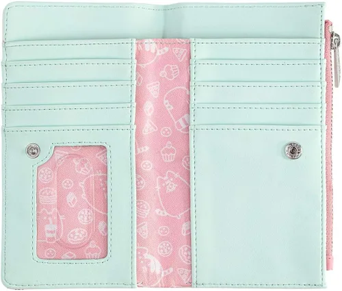 Vista 4 de Loungefly Pusheen The Cat Snacks - Cartera de piel sintética con estampado completo, Multi